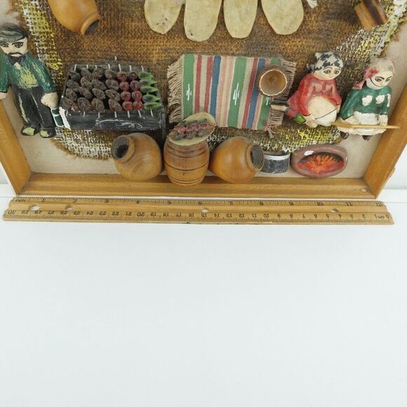 Armenian Folk Art Diorama 3D Picture  Depicting Cooking Handmade - Picture 10 of 13
